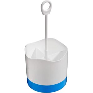 Premier Housewares Blue & White Plastic Cutlery Caddy - Cutlery Caddy with 4 Compartments Premier Housewares Blue & White Plastic Cutlery Caddy - Cutlery Caddy with 4 Compartments