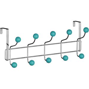 Premier Housewares 10 Hook Over Door Hanger - Turquoise Premier Housewares 10 Hook Over Door Hanger - Turquoise