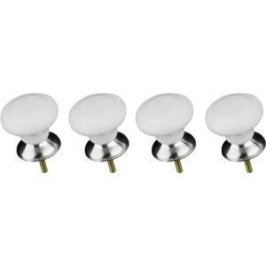 Premier Housewares Classic Drawer Knobs - Set of 4 - White Premier Housewares Classic Drawer Knobs - Set of 4 - White