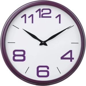 Premier Housewares Purple Wall Clock - Large Numbers - Wall Clock Premier Housewares Purple Wall Clock - Large Numbers - Wall Clock