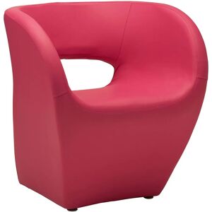 Premier Housewares Hot Pink Leather Effect Chair - Chair Premier Housewares Hot Pink Leather Effect Chair - Chair