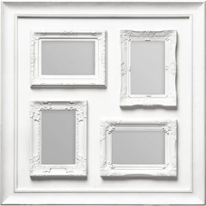 Premier Housewares - 4 Photo White Plastic Multi Photo Frame Premier Housewares - 4 Photo White Plastic Multi Photo Frame