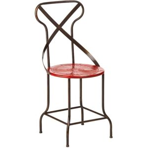 Premier Housewares Red Metal Chair - Dining Chair Premier Housewares Red Metal Chair - Dining Chair