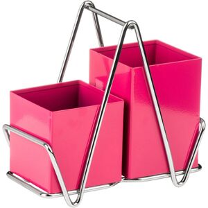 Premier Housewares Hot Pink 2 Compartment Cutlery Caddy - Cutlery Caddy Premier Housewares Hot Pink 2 Compartment Cutlery Caddy - Cutlery Caddy