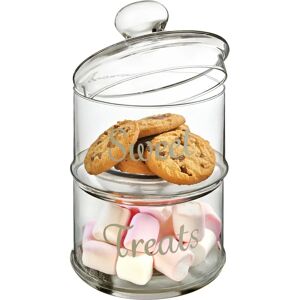 Premier Housewares Durable Stackable Glass Storage Jar - Kitchen Storage Premier Housewares Durable Stackable Glass Storage Jar - Kitchen Storage