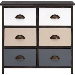 Premier Housewares Urban Loft 6 Drawers Chest - Drawer Chest Premier Housewares Urban Loft 6 Drawers Chest - Drawer Chest