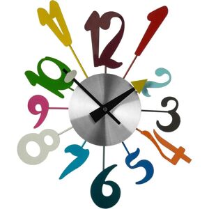 Premier Housewares Funky Numbers Wall Clock - Wall Clock Premier Housewares Funky Numbers Wall Clock - Wall Clock