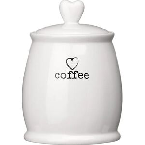 Premier Housewares White Dolomite Coffee Canister - Canister - Durable Premier Housewares White Dolomite Coffee Canister - Canister - Durable