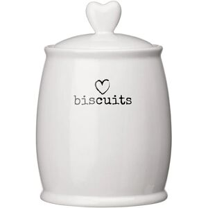Premier Housewares White Biscuit Canister - Elegant & Durable Kitchen Storage Premier Housewares White Biscuit Canister - Elegant & Durable Kitchen Storage