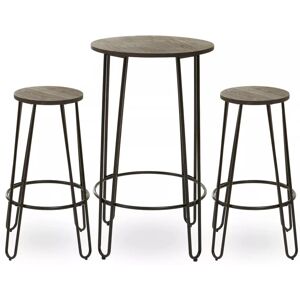 Premier Housewares Black Hairpin 3pc Bar Stool Set - Bar Stool Set Premier Housewares Black Hairpin 3pc Bar Stool Set - Bar Stool Set