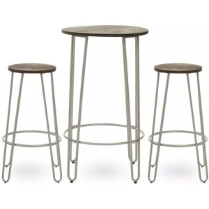 Premier Housewares Set of 3 Silver Frame Bar Stool Set - Kitchen Counter Stools Premier Housewares Set of 3 Silver Frame Bar Stool Set - Kitchen Counter Stools