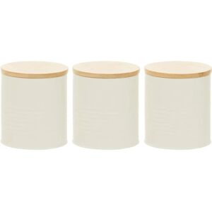 Premier Housewares Alton Cream Canisters - Kitchen Canisters Premier Housewares Alton Cream Canisters - Kitchen Canisters