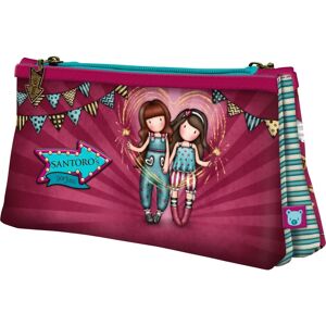 Santoro Gorjuss Fireworks Maroon Double Carry-all - Toiletry Bag Santoro Gorjuss Fireworks Maroon Double Carry-all - Toiletry Bag