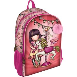 Santoro School Tas Gorjuss Carousel Salmon - Schooltas Santoro School Tas Gorjuss Carousel Salmon - Schooltas