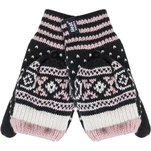 Heat Holders Womens Ladies Warm Fairisle Patterned Thermal Fingerless Converter Gloves - Black - One Size Heat Holders Womens Ladies Warm Fairisle Patterned Thermal Fingerless Converter Gloves - Black - One Size
