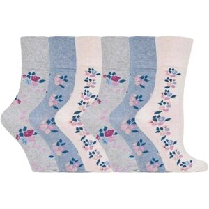 Gentle Grip Womens Socks - Blue Cotton - Size UK 4-8 - Socks Gentle Grip Womens Socks - Blue Cotton - Size UK 4-8 - Socks