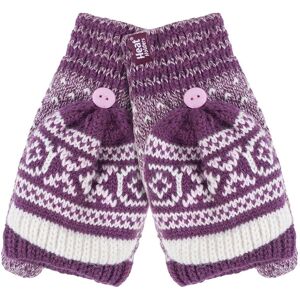 Heat Holders Womens Warm Fairisle Patterned Thermal Fingerless Gloves - Rose Heat Holders Womens Warm Fairisle Patterned Thermal Fingerless Gloves - Rose