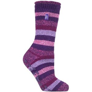 Heat Holders Womens Non Skid Thermal Slipper Socks - Purple - Size 4-6.5 Heat Holders Womens Non Skid Thermal Slipper Socks - Purple - Size 4-6.5