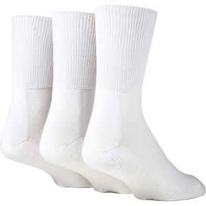 IOMI White Diabetic Bamboo Socks - Support for Swollen Legs - 3 Pack IOMI White Diabetic Bamboo Socks - Support for Swollen Legs - 3 Pack