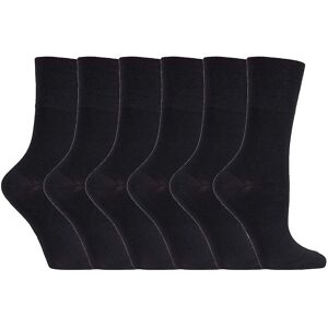 Gentle Grip Womens Non-Elastic Bamboo Socks - 6 Pairs - Grey Gentle Grip Womens Non-Elastic Bamboo Socks - 6 Pairs - Grey