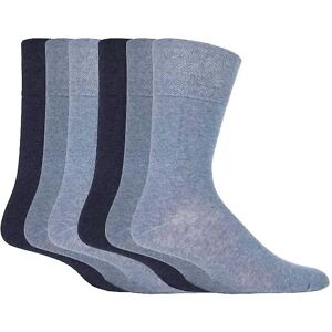 Gentle Grip Mens Socks - Size UK 6-11 - Grey Cotton Gentle Grip Mens Socks - Size UK 6-11 - Grey Cotton