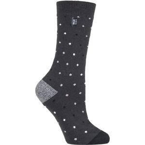 Heat Holders Womens Ultra Lite Thermal Socks - Charcoal Spots (Berry) - Multicolour - Size UK 4-8 Heat Holders Womens Ultra Lite Thermal Socks - Charcoal Spots (Berry) - Multicolour - Size UK 4-8