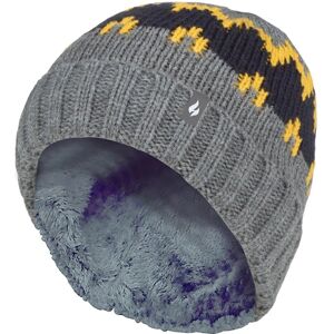 Heat Holders Boys Thick Ribbed Woven Knitted Beanie Hat - Size 7-10y Heat Holders Boys Thick Ribbed Woven Knitted Beanie Hat - Size 7-10y