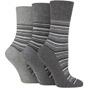 Gentle Grip 6 Pairs Charcoal/Grey Cotton Socks - Ladies Gentle Grip 6 Pairs Charcoal/Grey Cotton Socks - Ladies