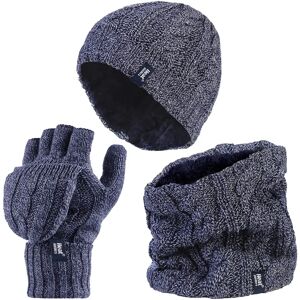 Heat Holders Womens Thermal Winter Fleece Hat - Blue - Women Winter Set Heat Holders Womens Thermal Winter Fleece Hat - Blue - Women Winter Set