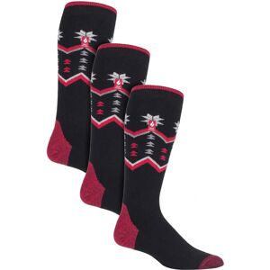 Heat Holders Men's Ultra Lite Ski Socks - Black/Red Fairisle - Ski Socks Heat Holders Men's Ultra Lite Ski Socks - Black/Red Fairisle - Ski Socks
