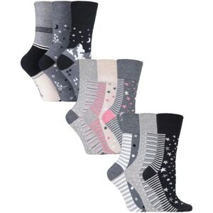 Gentle Grip 9 Pair Cotton Crew Socks - Non Elastic Gentle Grip 9 Pair Cotton Crew Socks - Non Elastic