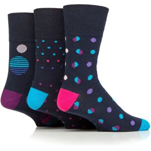 Gentle Grip 6 Pairs Ladies Plus Size Colourburst Cotton Socks - Vibrant Spots Gentle Grip 6 Pairs Ladies Plus Size Colourburst Cotton Socks - Vibrant Spots