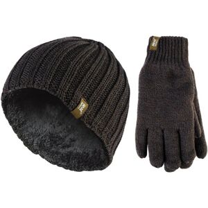 Heat Holders Mens Thermal Hat & Glove Set - Khaki Green - Winter Heat Holders Mens Thermal Hat & Glove Set - Khaki Green - Winter