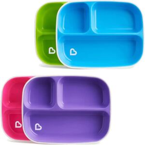 Munchkin Splash 2pk Divided Plates - BPA-Free, Microwave Safe Munchkin Splash 2pk Divided Plates - BPA-Free, Microwave Safe