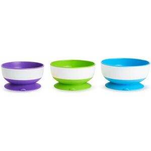 Munchkin Stay Put Zuignapkommen - 3 stuks, vanaf 6 maanden, Multikleurig Munchkin Stay Put Zuignapkommen - 3 stuks, vanaf 6 maanden, Multikleurig