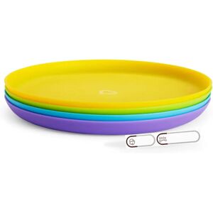Munchkin Children's Plate Set - 4 Piece, BPA-Free, Microwave & Dishwasher Safe Munchkin Children's Plate Set - 4 Piece, BPA-Free, Microwave & Dishwasher Safe