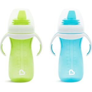 Munchkin Mjuk Övergångsdricka - Läckagesäker, 10 oz, Blå & Grön, för 9+ månader Munchkin Mjuk Övergångsdricka - Läckagesäker, 10 oz, Blå & Grön, för 9+ månader