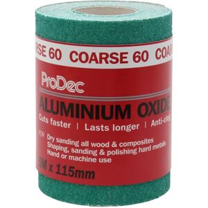 ProDec Aluminium Oxide Abrasive Paper Roll - Wood, Metal, 115mm ProDec Aluminium Oxide Abrasive Paper Roll - Wood, Metal, 115mm