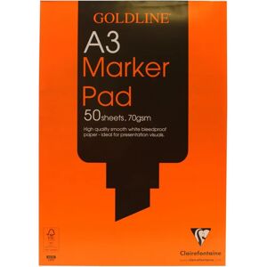 Clairefontaine Goldline White Marker Pad - A3 Marker Pad Clairefontaine Goldline White Marker Pad - A3 Marker Pad