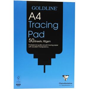 Clairefontaine Goldline Professional Tracing Pad A4 - 90gsm - 50 Sheets Clairefontaine Goldline Professional Tracing Pad A4 - 90gsm - 50 Sheets