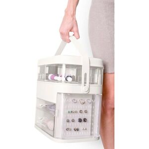 Rio White Acrylic Storage Box with Dimmable Mirror - Storage Box Rio White Acrylic Storage Box with Dimmable Mirror - Storage Box