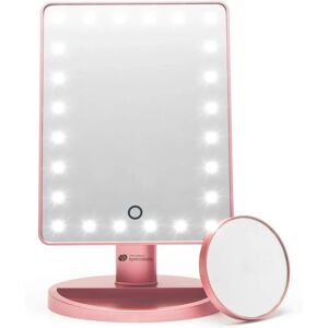Rio Rose Gold 24 LED Makeup Mirror with Removeable 10x Mirror - Makeup Mirror Rio Rose Gold 24 LED Makeup Mirror with Removeable 10x Mirror - Makeup Mirror