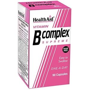 Health Aid Vitamin B Complex Supreme - 90 Capsules Health Aid Vitamin B Complex Supreme - 90 Capsules