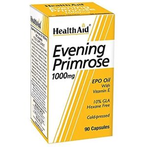 Health Aid Evening Primrose Oil 1000mg Capsules - Dietary Supplement Health Aid Evening Primrose Oil 1000mg Capsules - Dietary Supplement