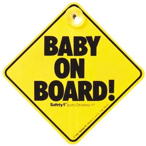 Safety 1st Baby on Board Ventosa - Znak samochodowy Safety 1st Baby on Board Ventosa - Znak samochodowy
