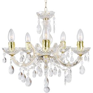 Litecraft - Marie Therese - Brass - Crystal - Chandelier Litecraft - Marie Therese - Brass - Crystal - Chandelier