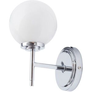 Forum Lighting Porto Single Light Bathroom Wall Fitting - Chrome & Opal - Bathroom Wall Light Forum Lighting Porto Single Light Bathroom Wall Fitting - Chrome & Opal - Bathroom Wall Light