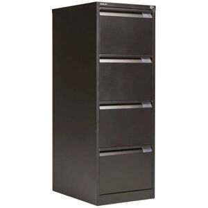 Bisley BS4E - 4-drawer lockable filing cabinet - Black Bisley BS4E - 4-drawer lockable filing cabinet - Black