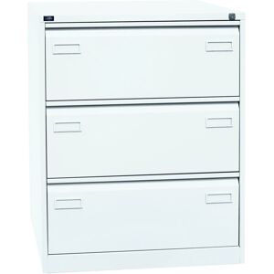Bisley Light Hängeregistraturschrank - Verkehrsweiß, 3 Schubladen, 80cm breit Bisley Light Hängeregistraturschrank - Verkehrsweiß, 3 Schubladen, 80cm breit