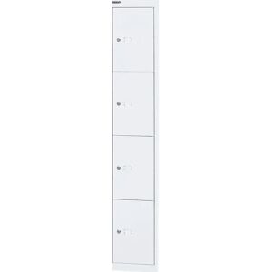 Armadio con 4 scomparti Bisley - 30,5x45,7x180,2cm - Armadio con chiusura Armadio con 4 scomparti Bisley - 30,5x45,7x180,2cm - Armadio con chiusura